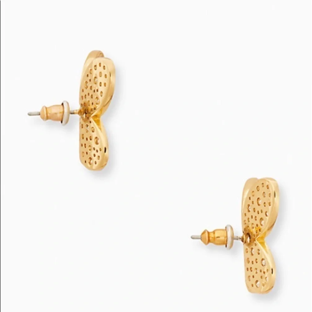 Kate spade “in a flutter” statement studs NWT - Picture 3 of 4